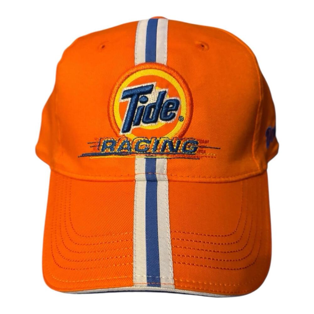 Vintage Tide Racing Hat Stylemaster Downy Logo Hat Race Car Cap Strap Back